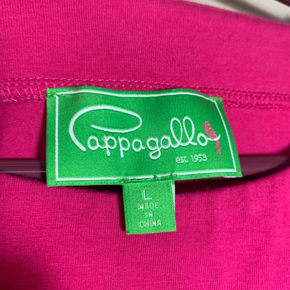 Pappagallo • Solid Pink Scallop Sleeve T-Shirt L - Picture 7 of 15